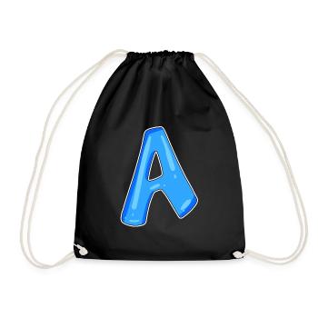 point A Initial point - Drawstring Bag - black - Front