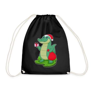 Forfait Noël Crocodile - Sac de sport léger - noir - Devant