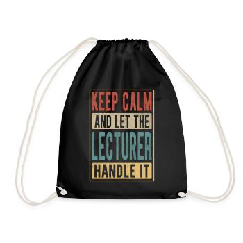 Cadeau rétro de conférencier - Sac de sport léger - noir - Devant