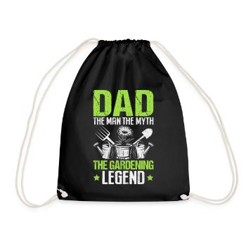 Gardening Dad Horticulture Gardening Daddy Plant - Drawstring Bag - black - Front