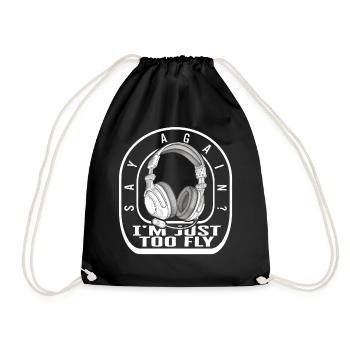 Chemise de communication, dis encore une fois que je suis trop mouche - Sac de sport léger - noir - Devant