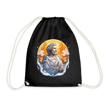 St. Joseph Religious Christian Catholic Saint - Turnbeutel - Schwarz - Vorne