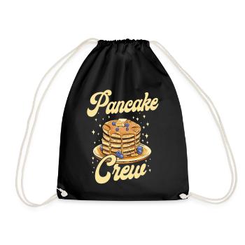 Pancake Lover Kids Pancake Crew - Turnbeutel - Schwarz - Vorne