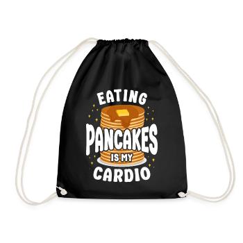 Amateur de crêpes Les enfants mangent des crêpes - Sac de sport léger - noir - Devant