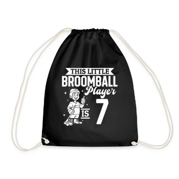Ce petit joueur de ballon-balai a 7 ans - Broo - Sac de sport léger - noir - Devant