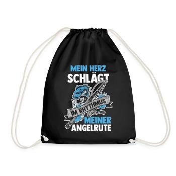 Pêcheur à la ligne Canne à pêche Pêche - Sac de sport léger - noir - Devant