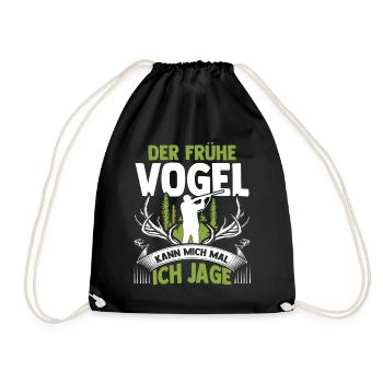 Chasse, Chasse, Cerf, Chasse, Sanglier, Chasseur, Chasseur - Sac de sport léger - noir - Devant