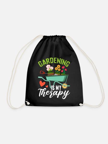 Le jardinage est ma thérapie Jardin drôle de jardinage - Sac de sport léger - noir