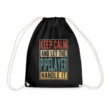 Cadeau rétro poseur de canalisations - Sac de sport léger - noir - Devant