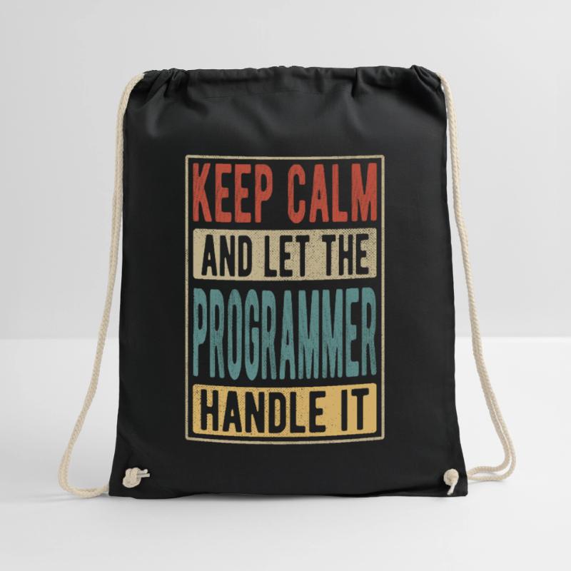 Programmierer Retro Geschenk Turnbeutel