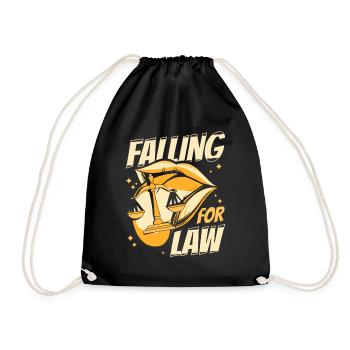 Tomber amoureux du droit Études juridiques Faculté de droit Droit - Sac de sport léger - noir - Devant