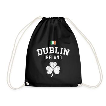 Dublin, Irlande - Sac de sport léger - noir - Devant