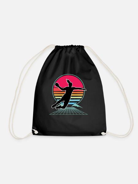 Handball Handballerin Frauen Handball - Turnbeutel - Schwarz