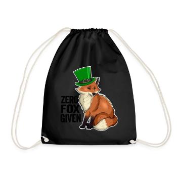 Zero Fox Given Jeu de mots mignon Kawaii Irish Fox - Sac de sport léger - noir - Devant