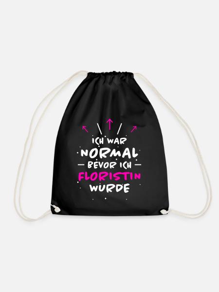 Floristin Spruch Floristik Witz Floristin Geschenk - Turnbeutel - Schwarz