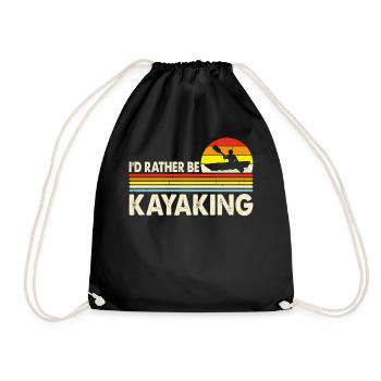 Kayak - Drawstring Bag - black - Front