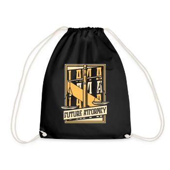 I'm A Future Attorney Legal Studies Law School - Drawstring Bag - black - Front
