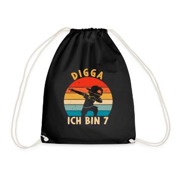 Digga I' - Drawstring Bag - black - Front
