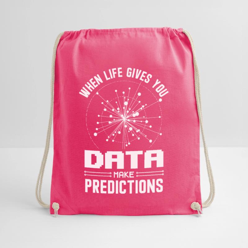 Machine Learning Algorithms AI Data Analyst Drawstring Bag