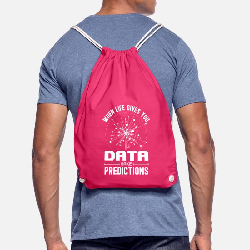 Machine Learning Algorithms AI Data Analyst Drawstring Bag