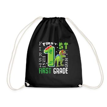 Dino T-Rex de 1ère classe - Sac de sport léger - noir - Devant