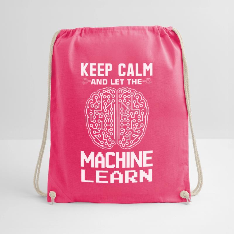 Machine Learning Algorithms AI Data Analyst Drawstring Bag