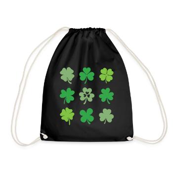 Trèfles et trèfles - Sac de sport léger - noir - Devant