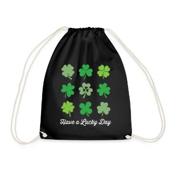Passez un jour de chance - Sac de sport léger - noir - Devant