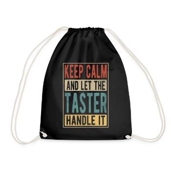 Cadeau rétro d’essai - Sac de sport léger - noir - Devant