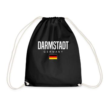Darmstadt - Turnbeutel - Schwarz - Vorne
