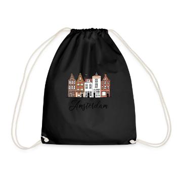 Amsterdam Pays-Bas Néerlandais - Sac de sport léger - noir - Devant