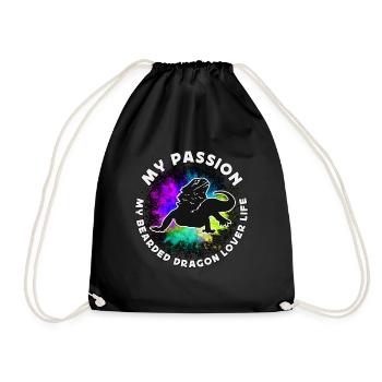 Amoureux du dragon barbu Ma passion Mon reptile barbu - Sac de sport léger - noir - Devant