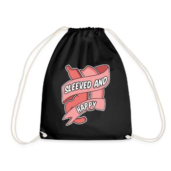 Bypass gastrique bariatrique à manchon et heureux - Sac de sport léger - noir - Devant