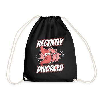 Recently Divorced Gastric Bypass Bariatric - Drawstring Bag - black - Front