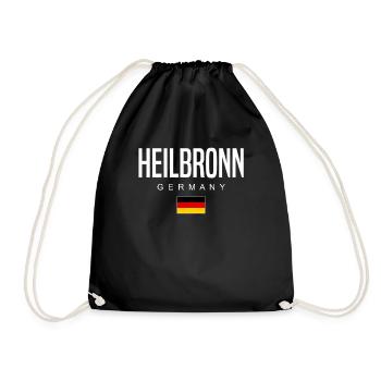 Heilbronn - Turnbeutel - Schwarz - Vorne