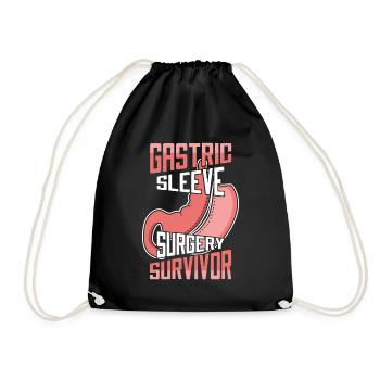 Chirurgie de la sleeve gastrique Survivant Bariatrique Gastrique - Sac de sport léger - noir - Devant