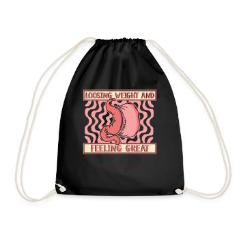 Perdre du poids et se sentir bien bariatrique - Sac de sport léger - noir - Devant
