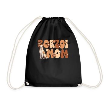 Barsoi Groovy Borzoi Mom - Turnbeutel - Schwarz - Vorne