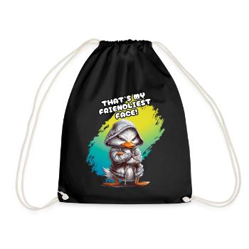 C’EST MON VISAGE LE PLUS AMICAL. Canard, Humour, Fun, Fun - Sac de sport léger - noir - Devant