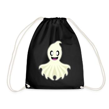Octopus Ghost - Drawstring Bag - black - Front