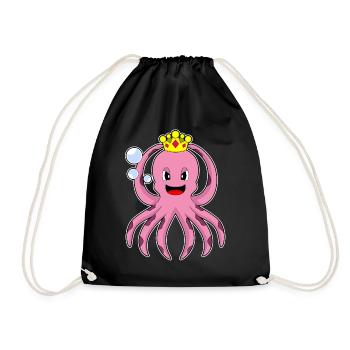 Couronne de pieuvre - Sac de sport léger - noir - Devant