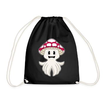 Octopus Mushroom - Drawstring Bag - black - Front