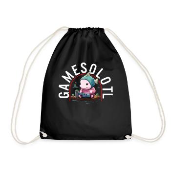 Axolotl Shirt Chemise de jeu pour enfants Axolotl Pun - Sac de sport léger - noir - Devant