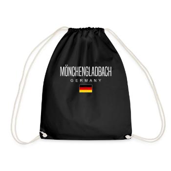 Mönchengladbach - Turnbeutel - Schwarz - Vorne