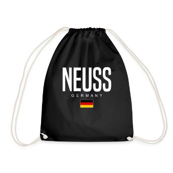 Neuss - Turnbeutel - Schwarz - Vorne
