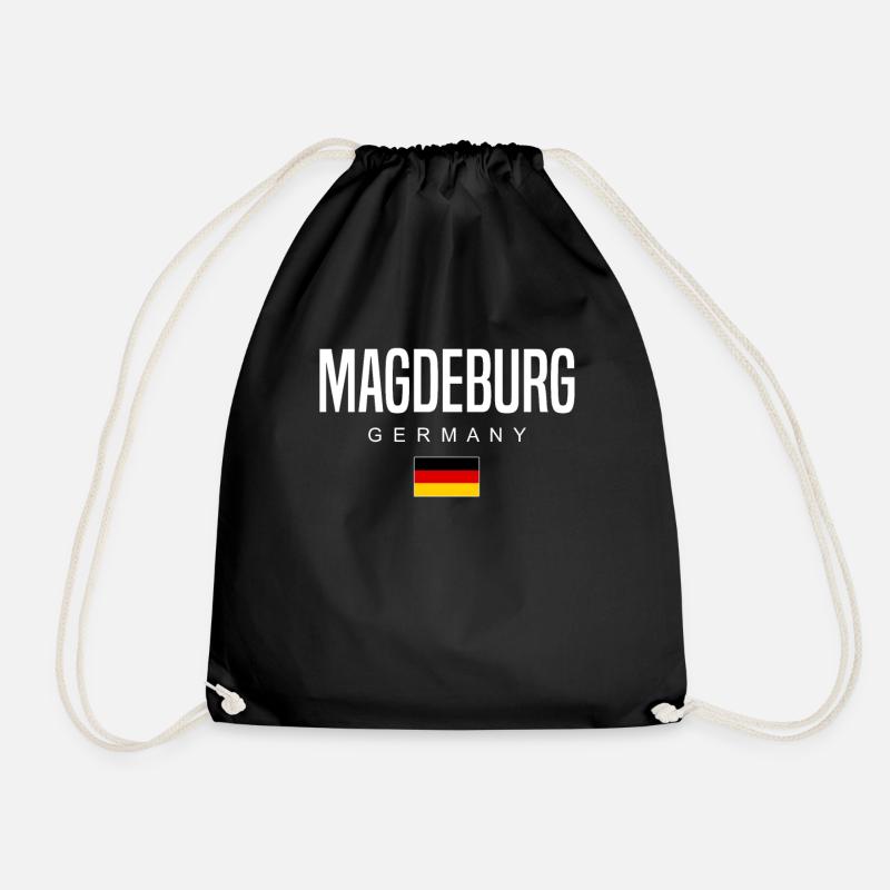 Magdeburg - Turnbeutel - Schwarz