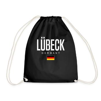 Lübeck - Drawstring Bag - black - Front