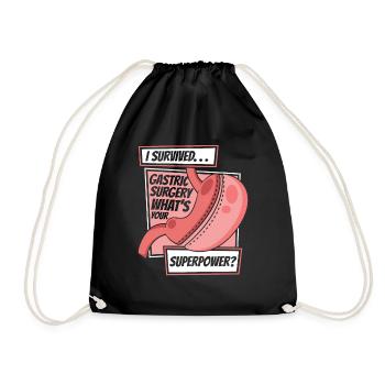 J’ai survécu à une chirurgie gastrique Bypass gastrique Gastrique - Sac de sport léger - noir - Devant