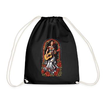 Iconique guitariste Design musicien esthétique - Sac de sport léger - noir - Devant