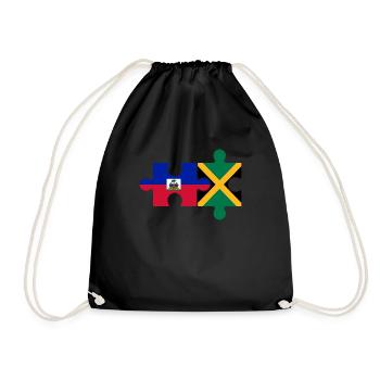 Jamaïcain Haïtien Jamaïque - Sac de sport léger - noir - Devant